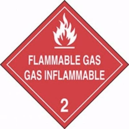 Accuform DOT PLACARD HAZARD CLASS 2  GASES MPLSP3RM25 MPLSP3RM25